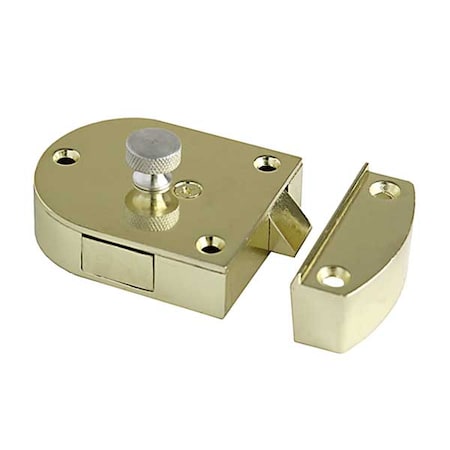 Major Major: S200-SPB - Secret Gate Latch - Plated Brass Finish MJR-S200-SPB